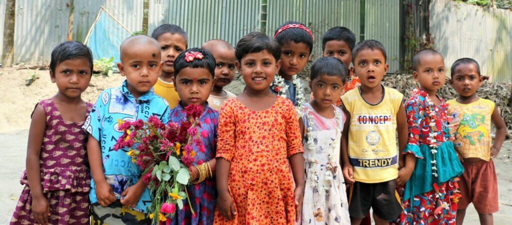 Lipi and other children from the early development centre