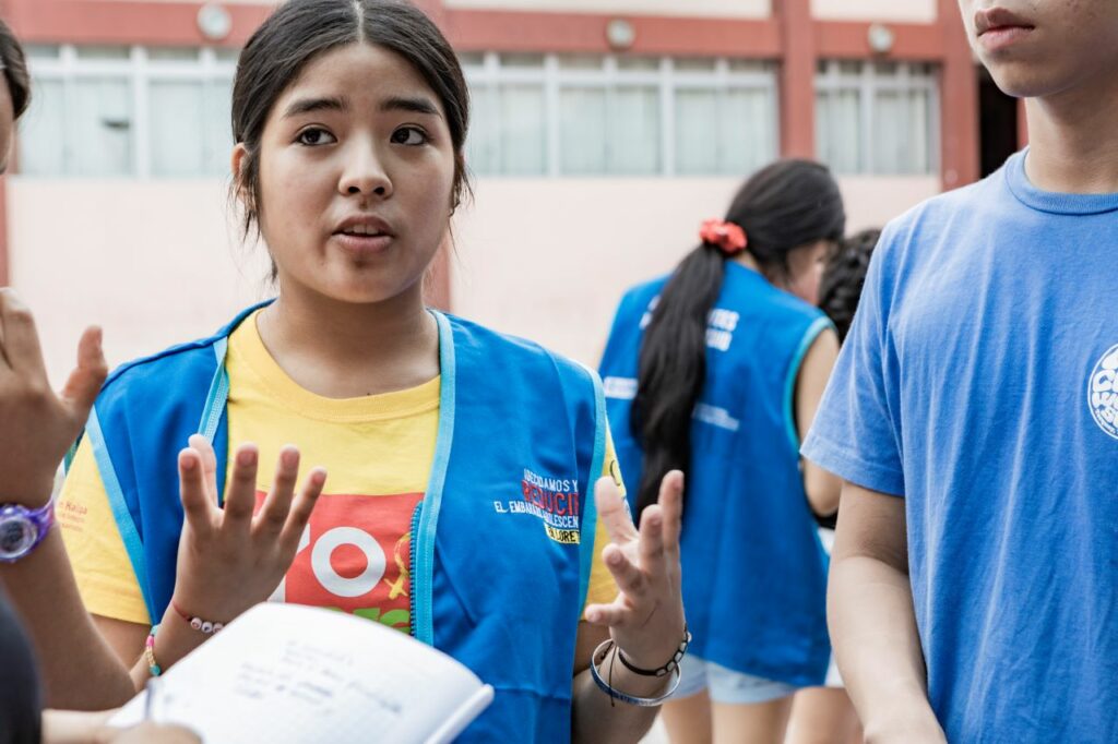 Natsumi is a peer educator 